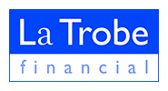 La Trobe logo blue keyline CMYK